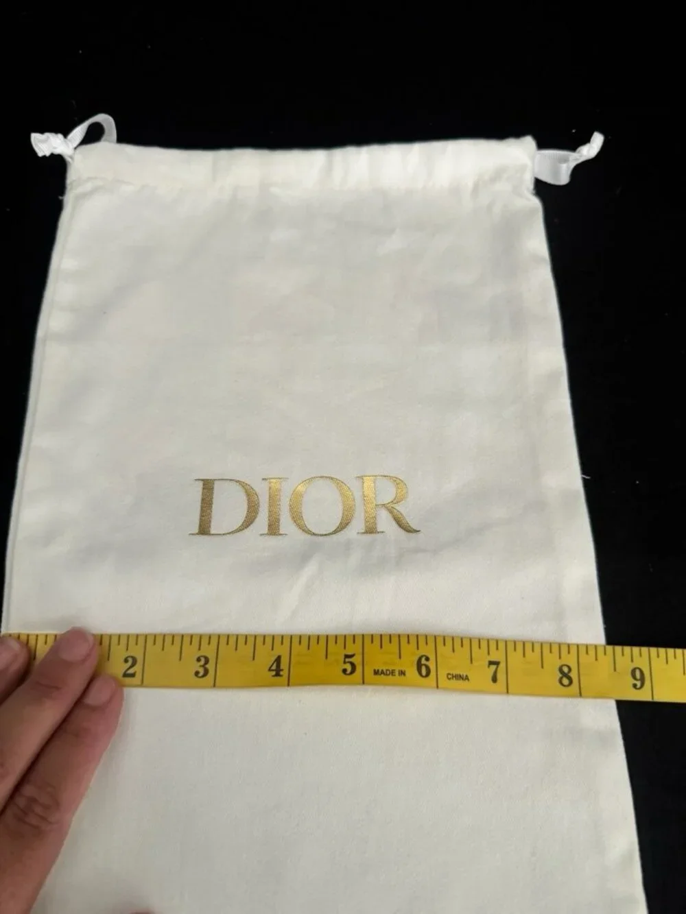 Dior Dust Bag Storage Cover Drawstring White 13